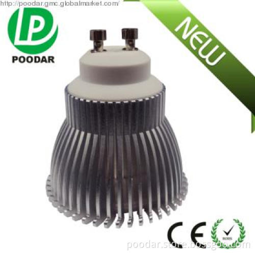 6w high power gu10 led bulbs dimmable 45degree 400lm bridgelux leds